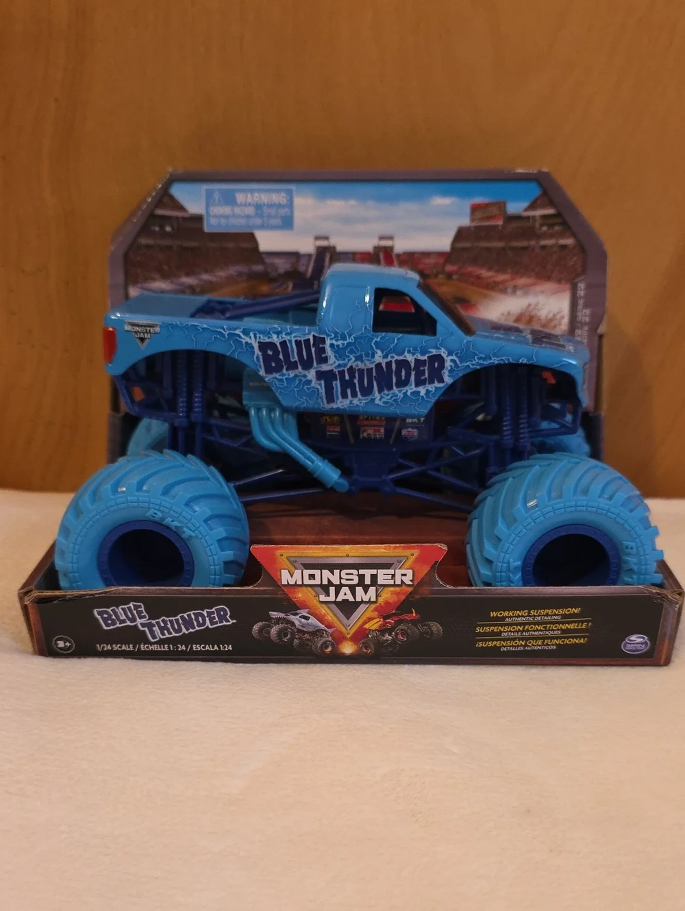 Monster Jam-Blue Thunder- Monster Truck Toy - Blue (4 Years And Up)